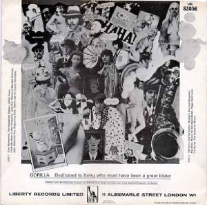 Gorilla 1967 (back cover) [click for larger image]
